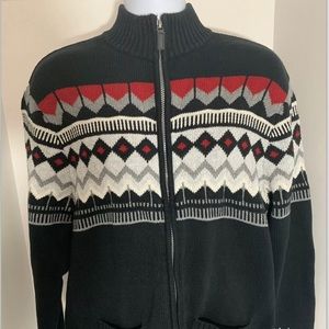 Chaps Ralph Lauren Aztec Navajo Sweater Size Large
